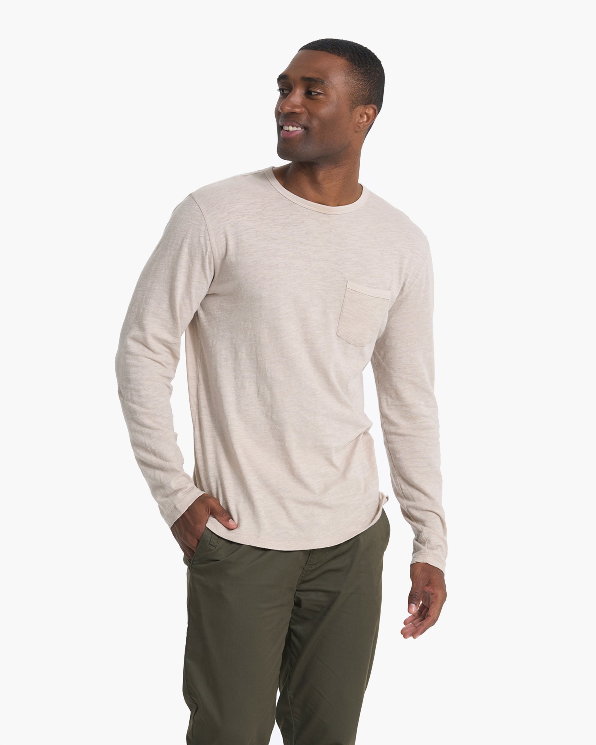 Long Sleeve Rise Tee | Dark Salt - Image 2