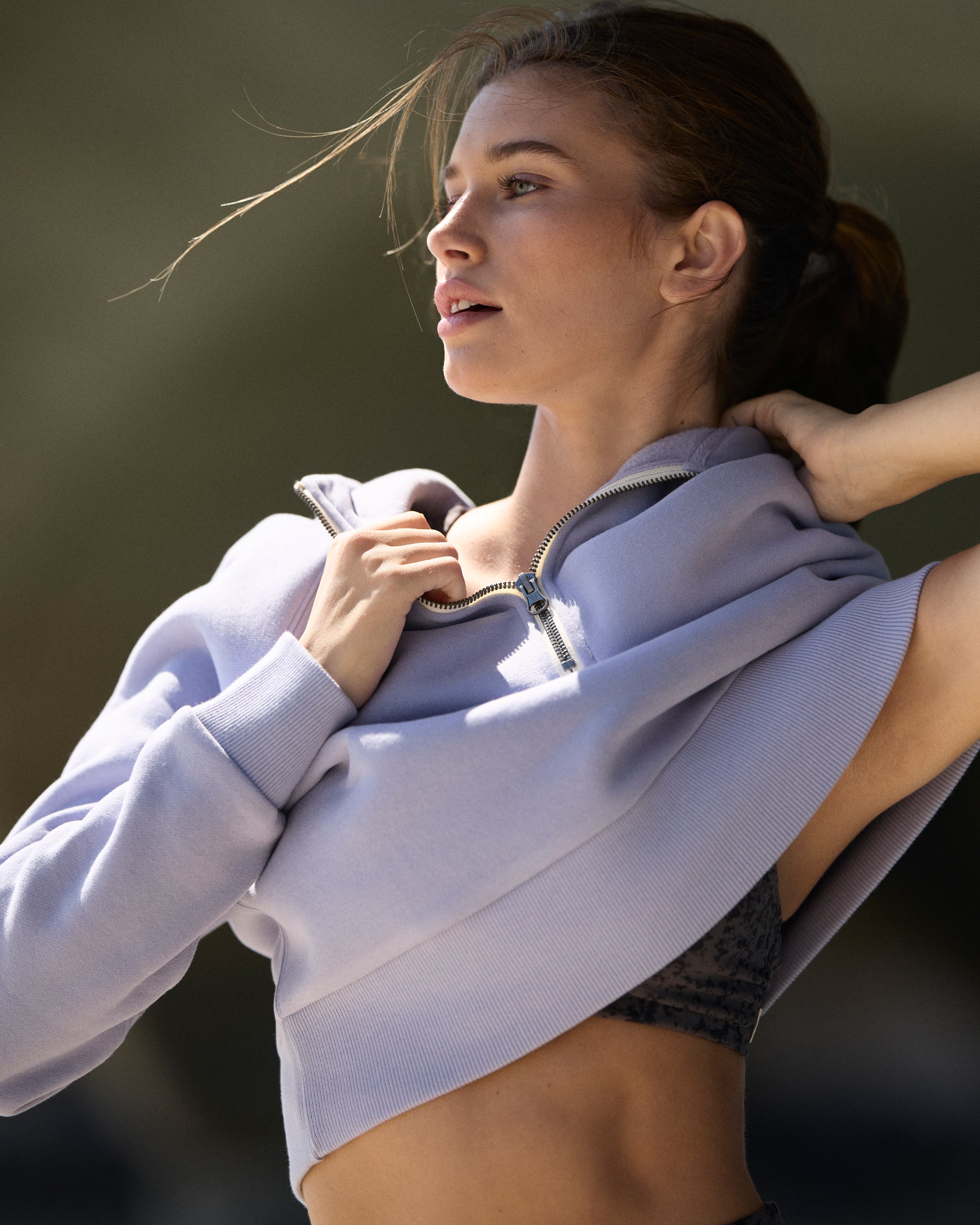 Restore Half Zip Hoodie | Lavender Mist - Image 4