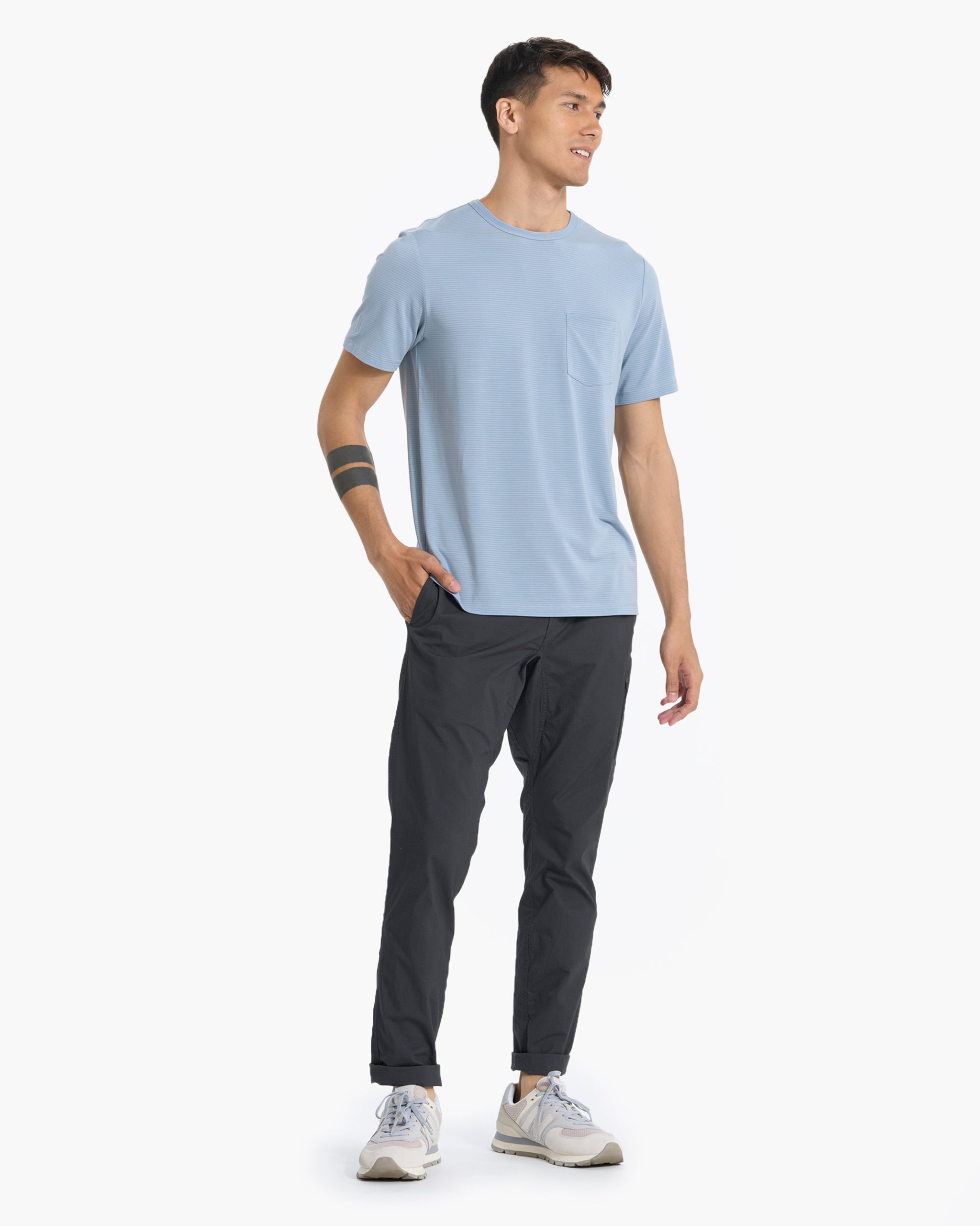 Linear Tech Tee | Light Cloud - Image 4