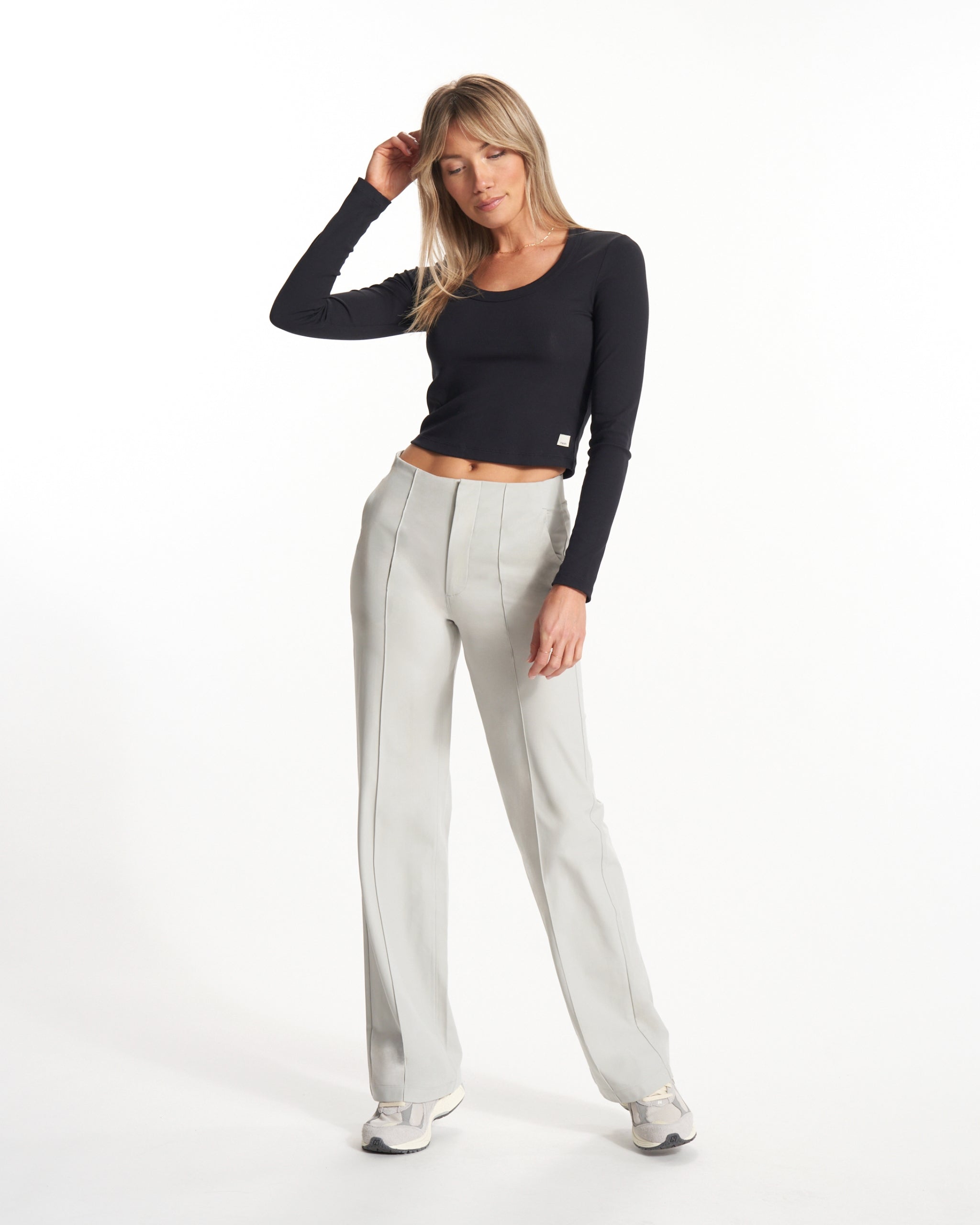 Womens Vuori Meta™ Wideleg Pant - Long | Vapor - Image 5