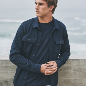 Waffle Shirt Jacket | Ink