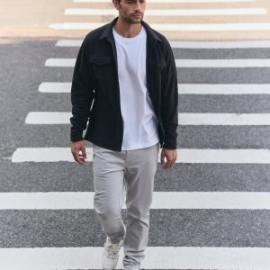 Optimist 5 Pocket Cord Pant Athletic Slim Fit | Amethyst Grey