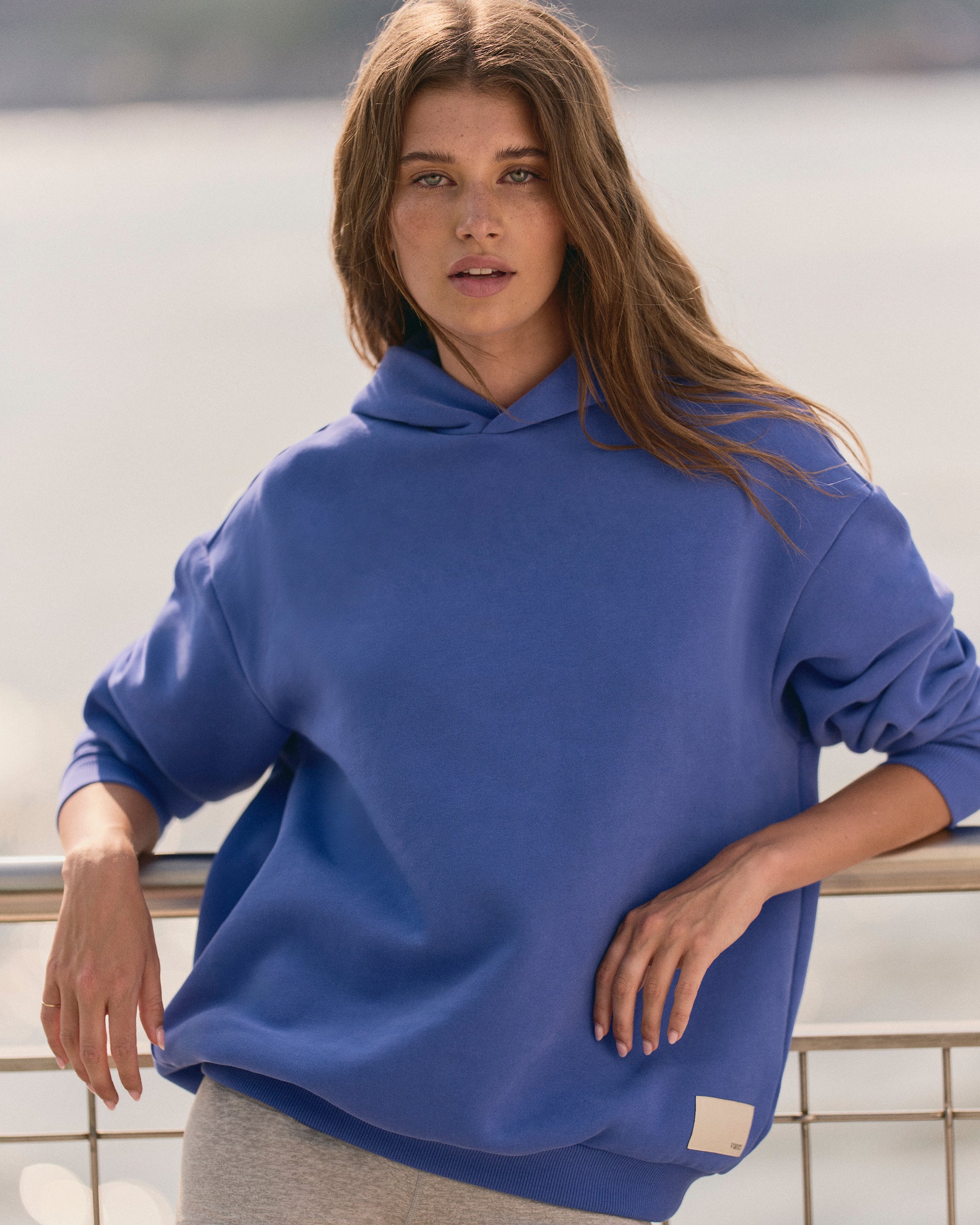 Restore Oversized Hoodie | Bright Iris - Image 4