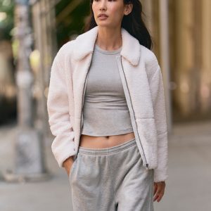 Lou Full Zip Jacket | Marshmallow