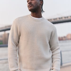 Denver Waffle Crew Sweater | Mushroom