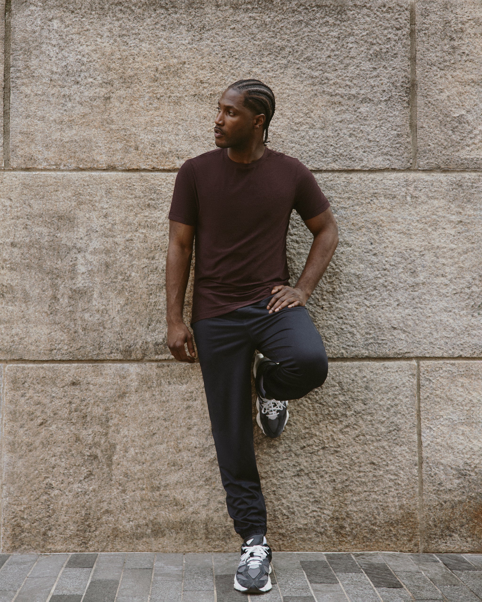 Strato Tech Tee | Raisin Heather - Image 4