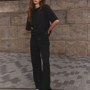 Maven Wideleg Pant | Black