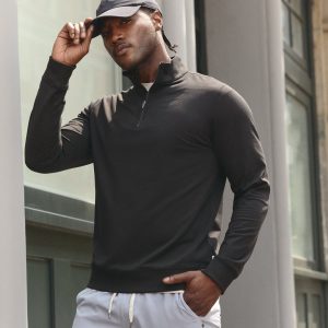 Coronado Half Zip | Black Heather