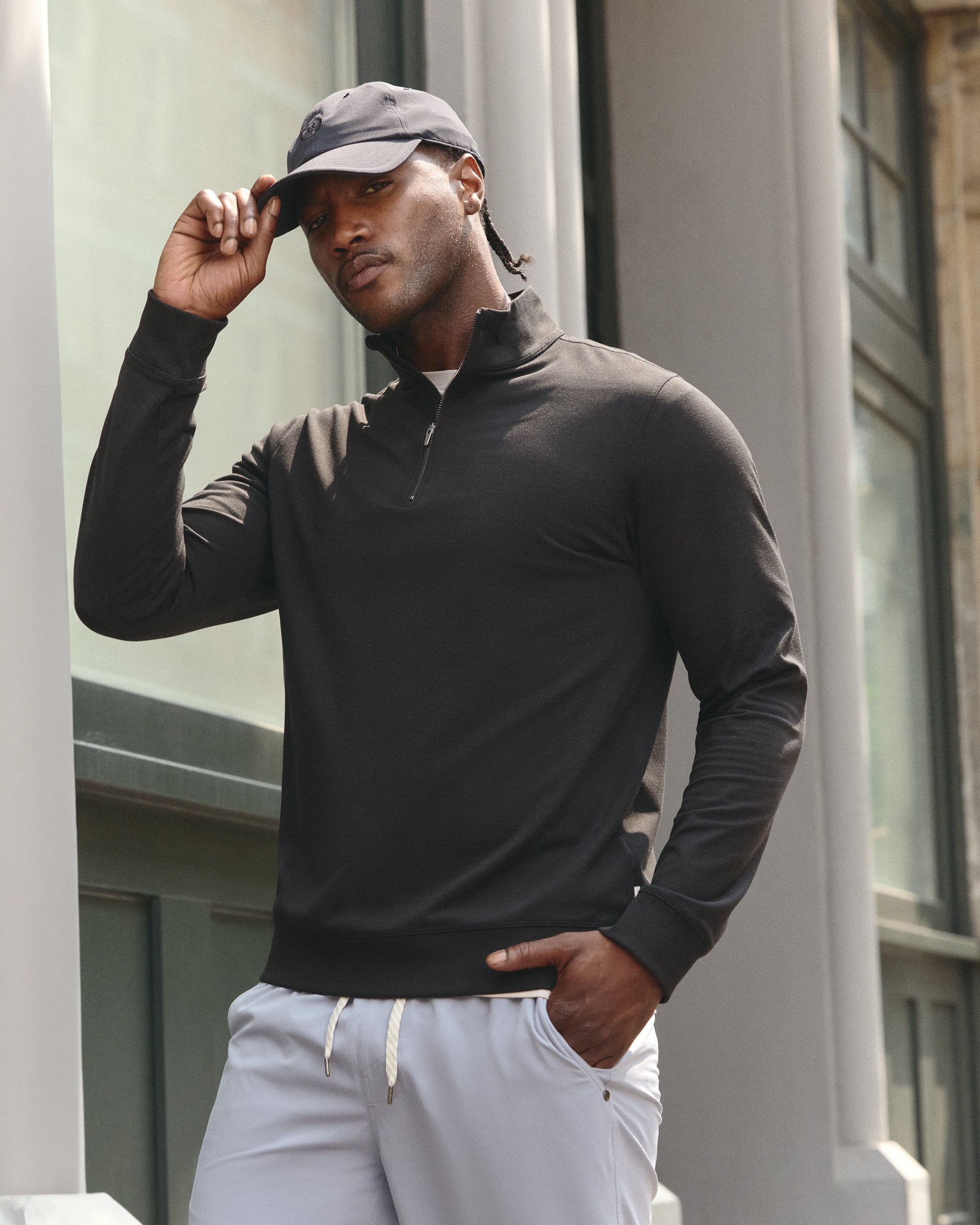 Coronado Half Zip | Black Heather