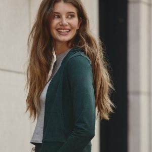 Halo Mini Full Zip Hoodie | Evergreen Heather