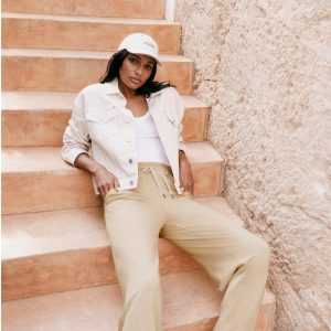 Halo Essential Wideleg Pant - Short | Khaki Heather