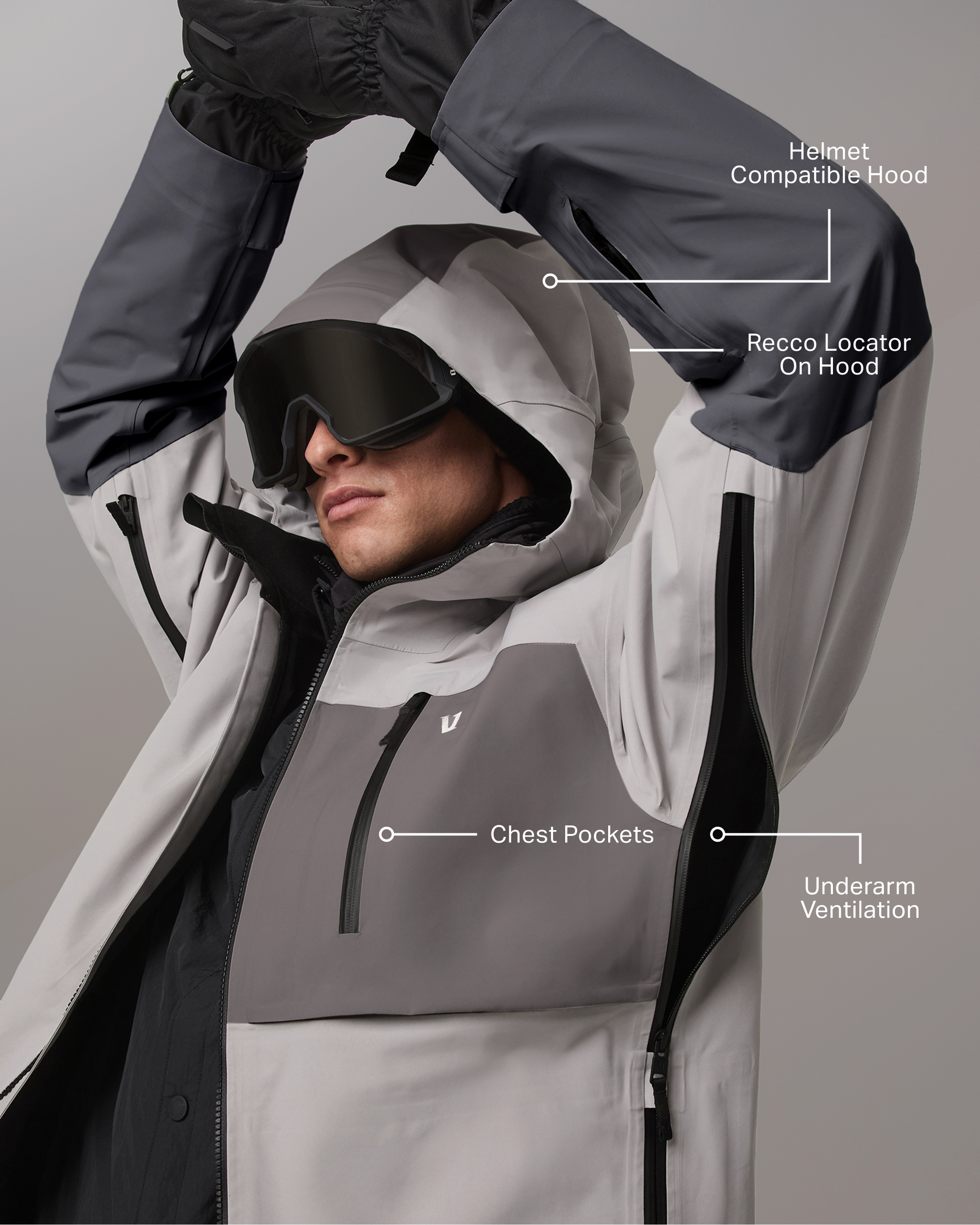 Taika Snow Shell | Amethyst Grey - Image 2