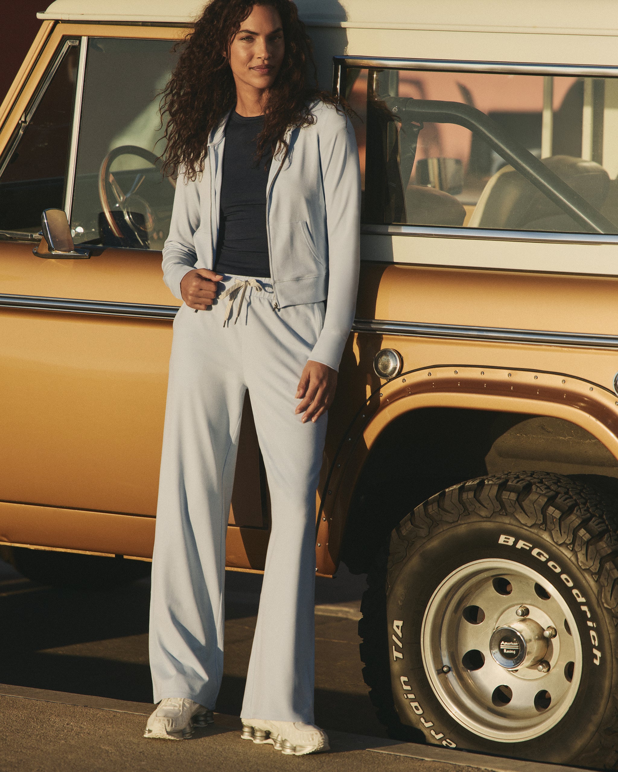 Halo Essential Wideleg Pant | Soft Sky Heather - Image 4