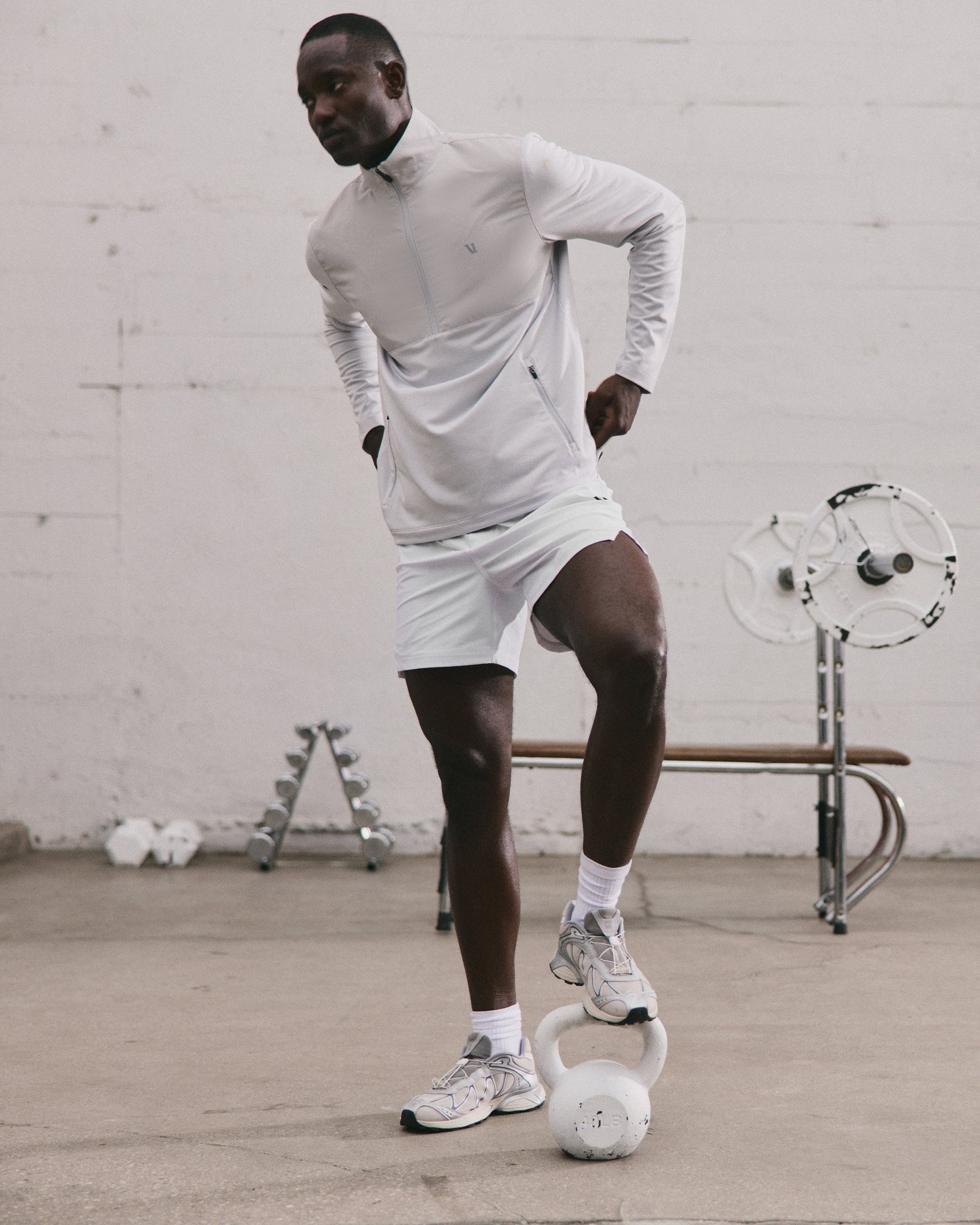Sunday Element Half Zip | Frost Grey