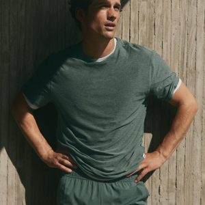 Short Sleeve Strato Tech Tee - Relaxed Fit | Agate Green Heather