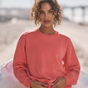 Sedona Seams Crew | Bright Coral