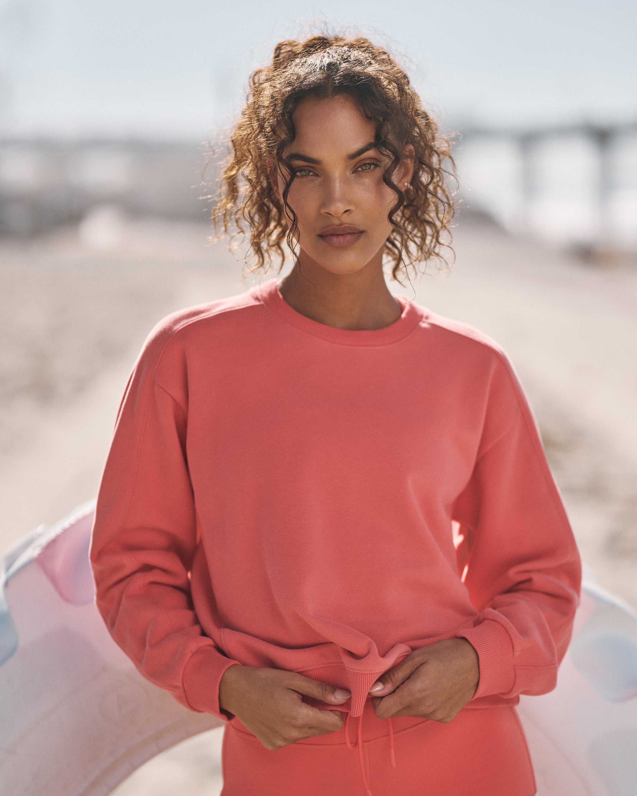 Sedona Seams Crew | Bright Coral