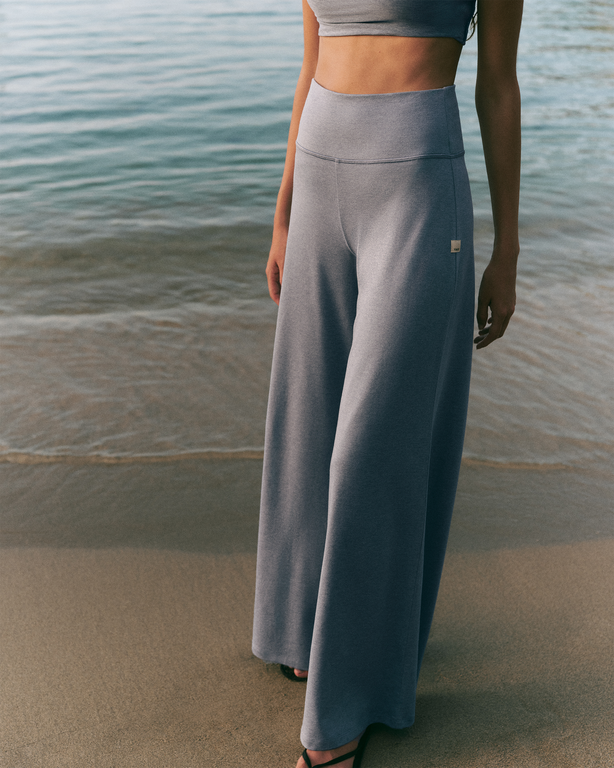 Halo Easy Wideleg Pant | Coastal Fog Heather