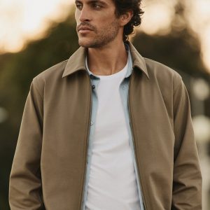 Vuori Meta™ Twill Harrington Jacket | Peppercorn