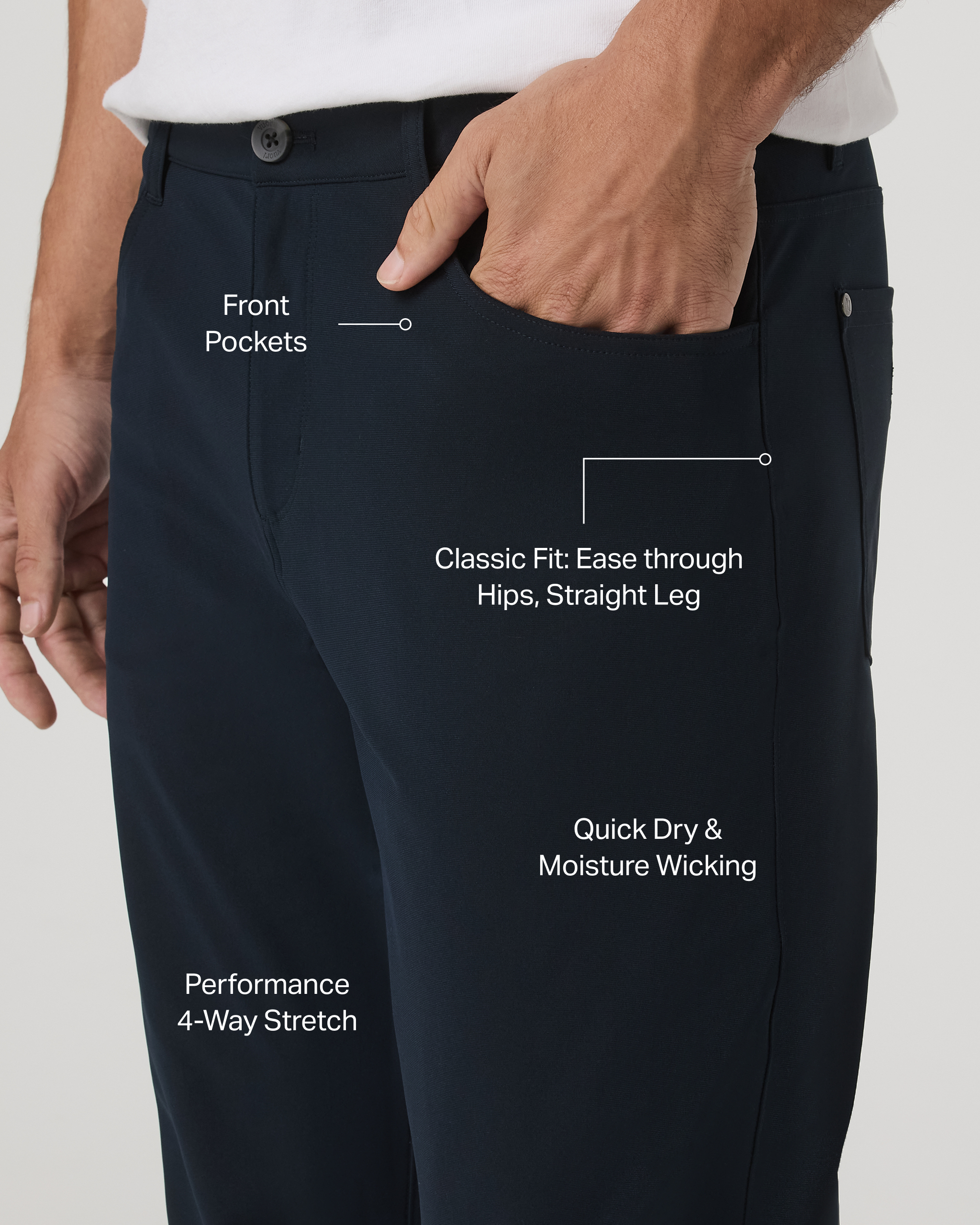Vuori Meta™ Pant Classic Fit 34 | Ink - Image 2