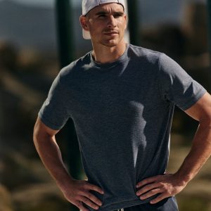 Strato Tech Tee | Blue Sea Heather
