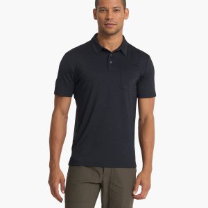 Zephyr Polo | Black Heather