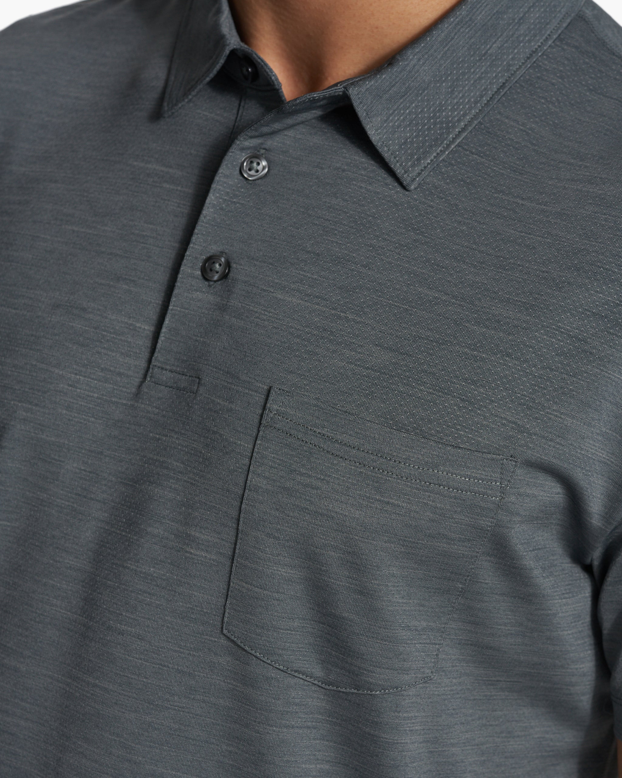 Zephyr Polo | Smoked Beryl Heather - Image 2