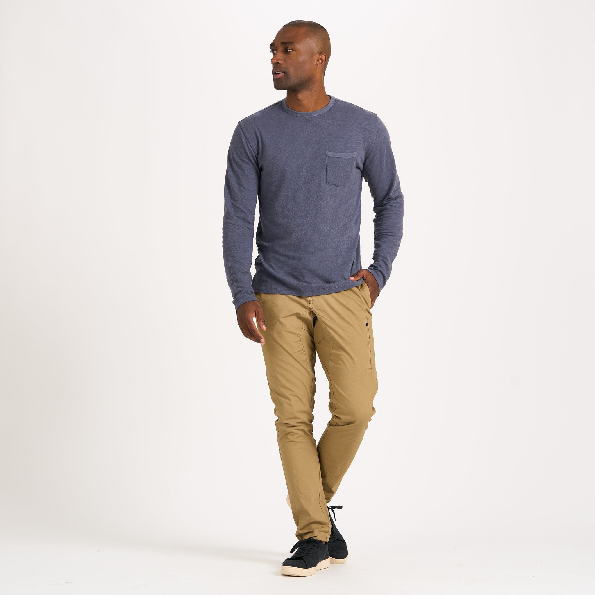 Long-Sleeve Rise Tee | Azure - Image 3
