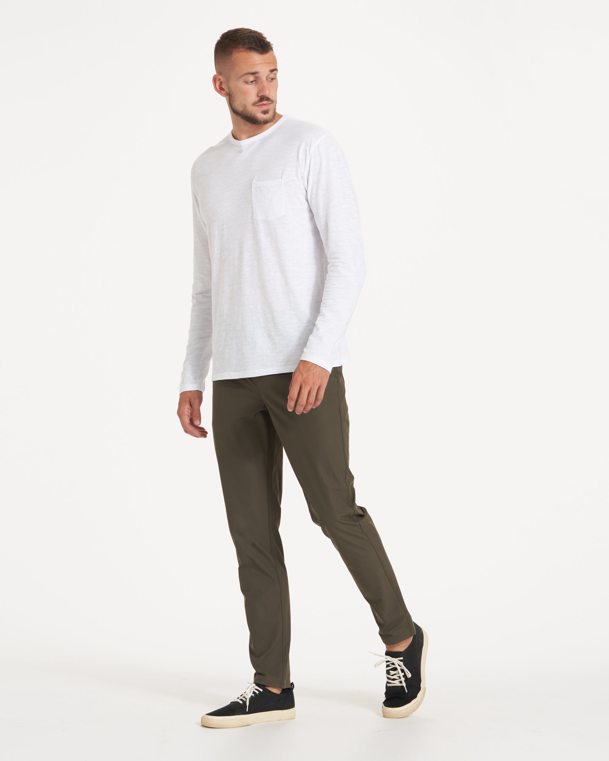 Long-Sleeve Rise Tee | White - Image 4