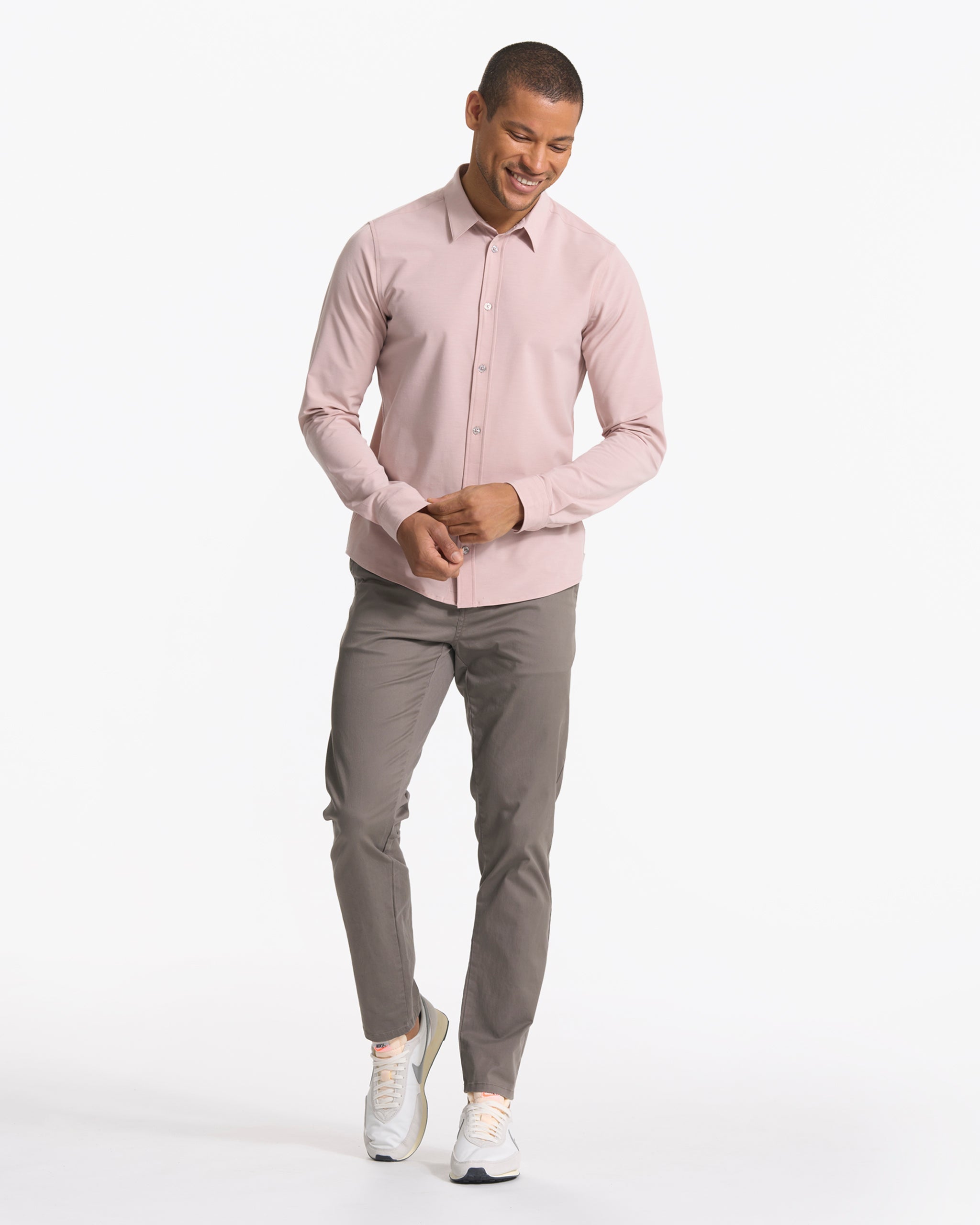 Long Sleeve Bridge Button Down | Cashmere - Image 5