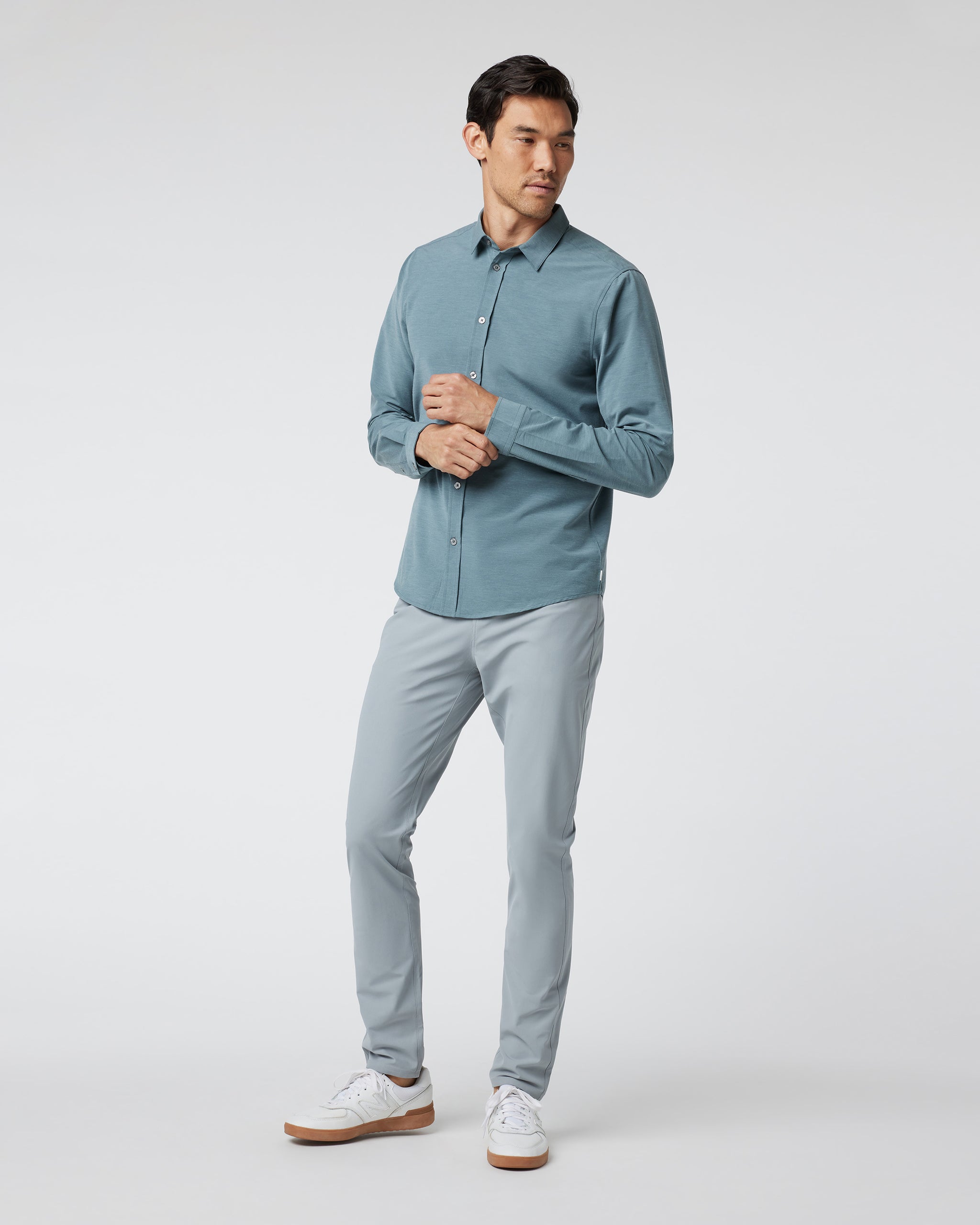 Long Sleeve Bridge Button Down | Kashmir - Image 3