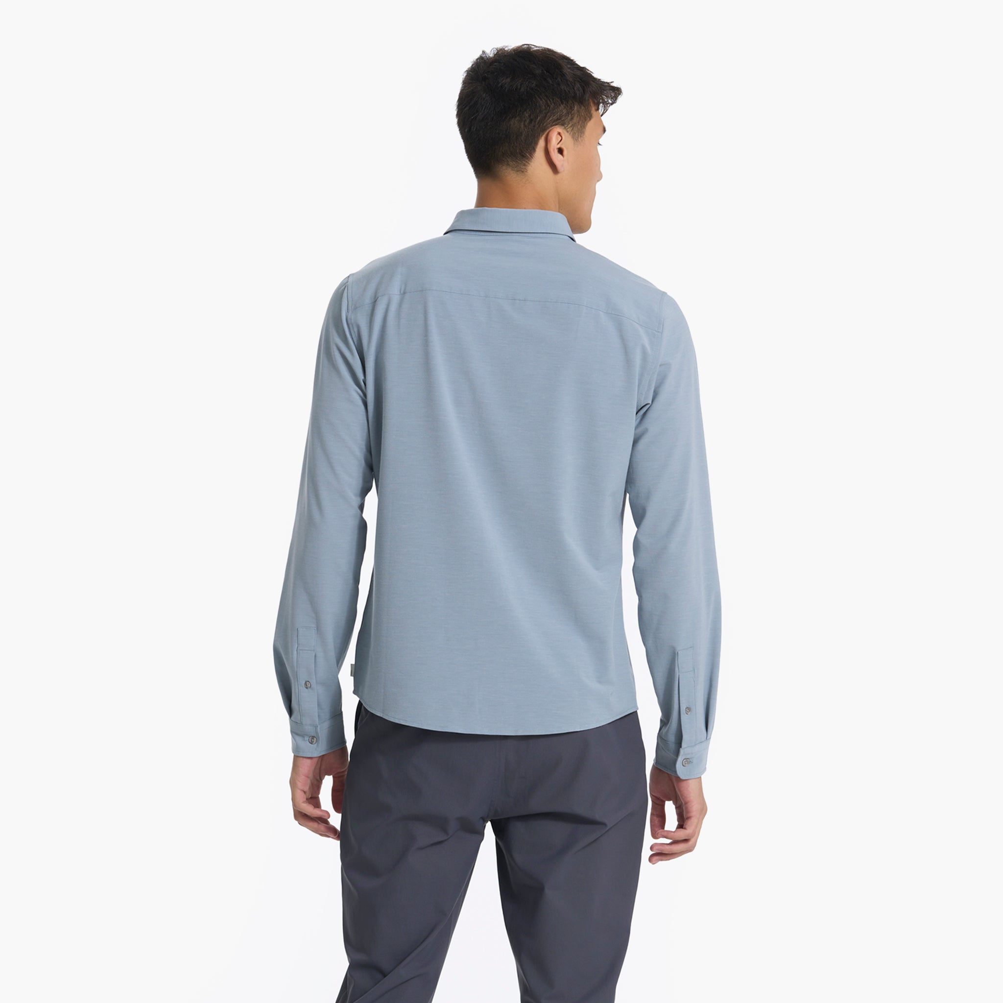 Long Sleeve Bridge Button Down | Light Cloud - Image 3