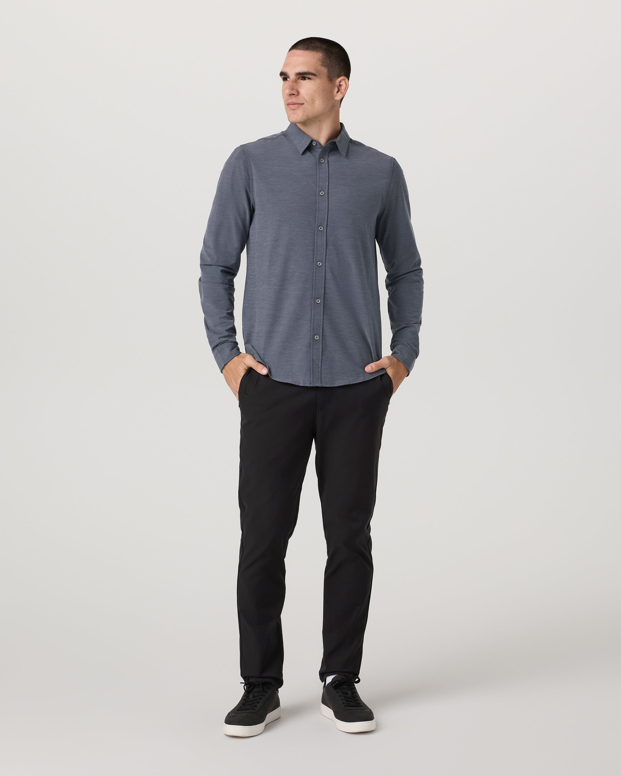 Long Sleeve Bridge Button Down | Moonlight - Image 4