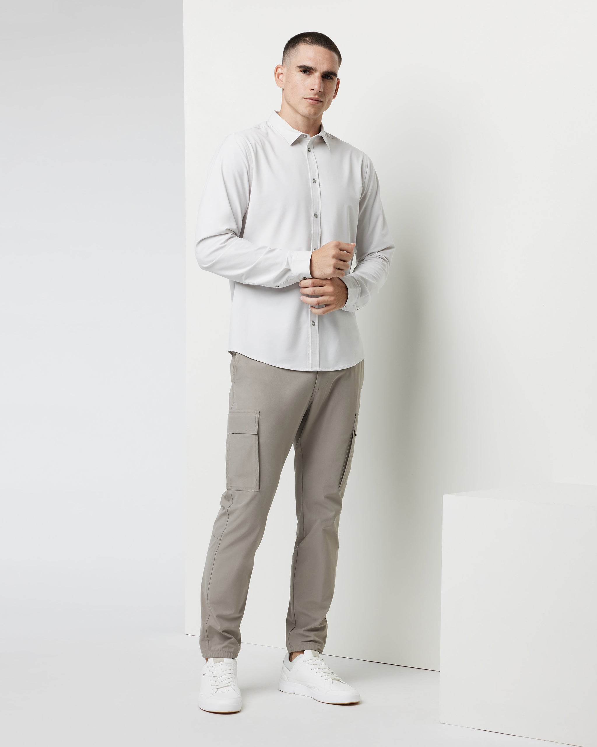 Long Sleeve Bridge Button Down | Salt - Image 3