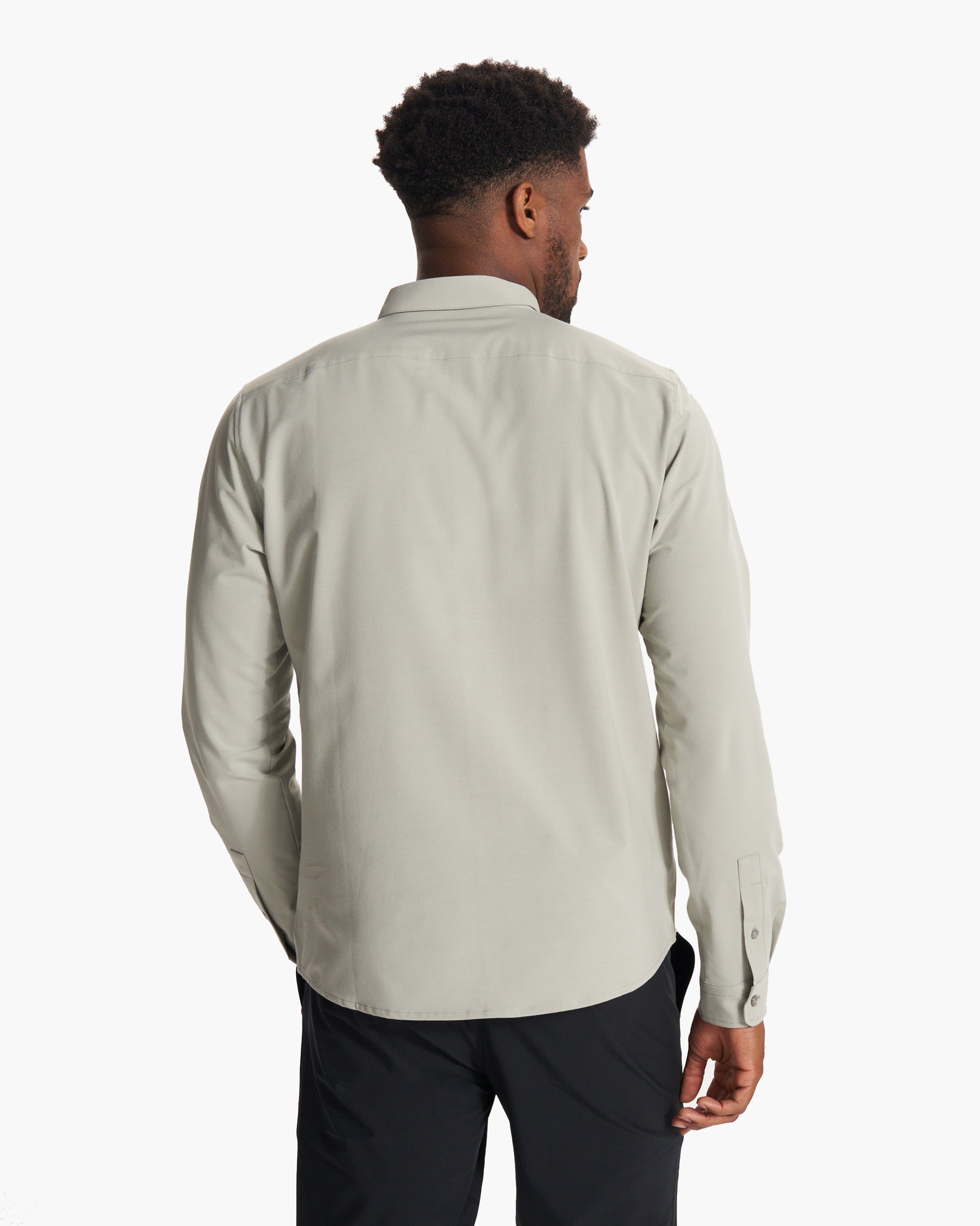 Long Sleeve Bridge Button Down | White Sage - Image 3
