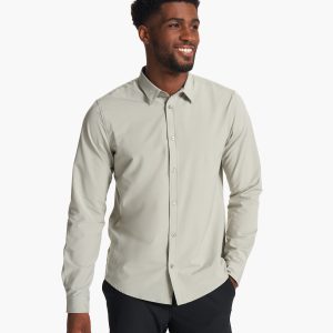 Long Sleeve Bridge Button Down | White Sage