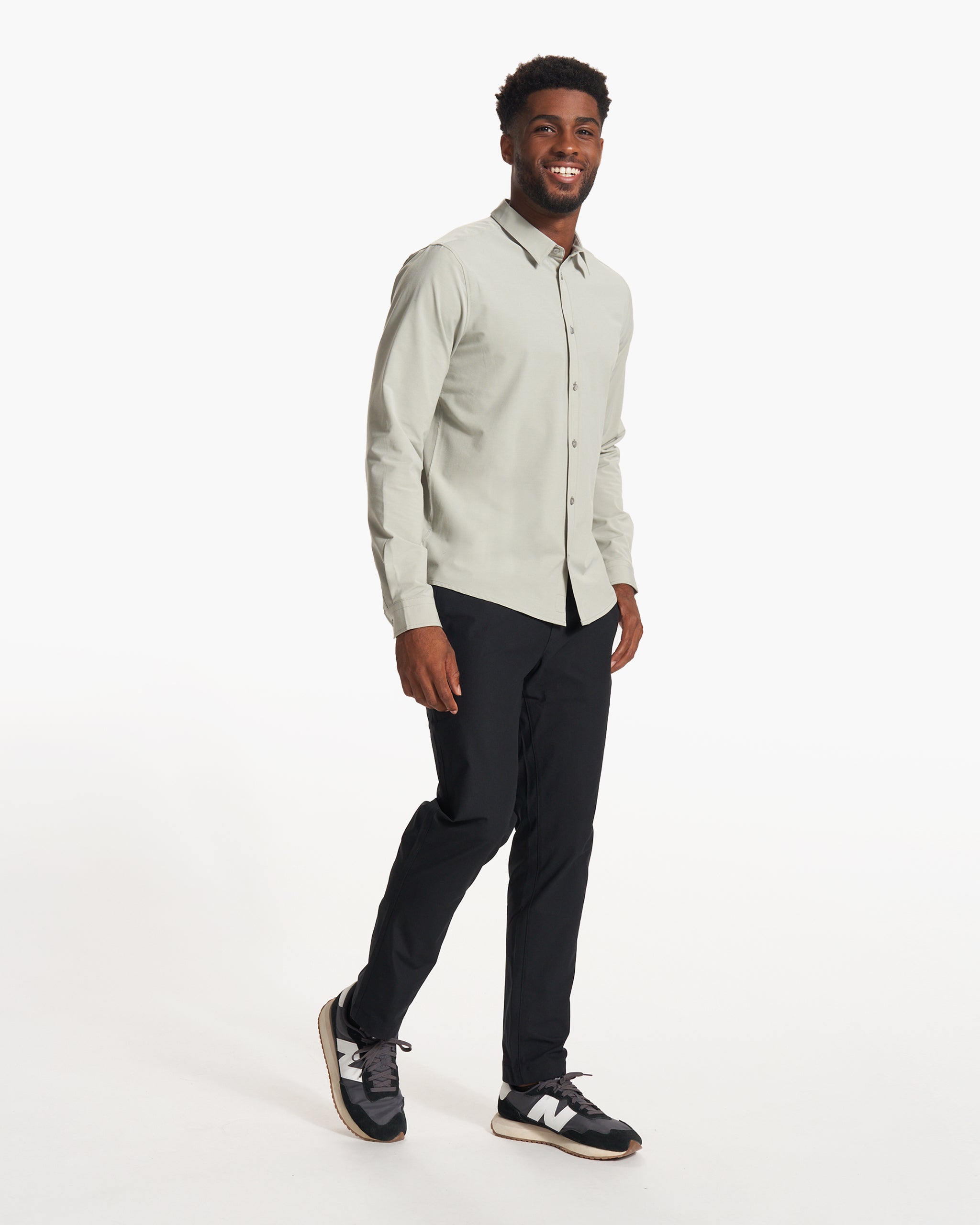Long Sleeve Bridge Button Down | White Sage - Image 4