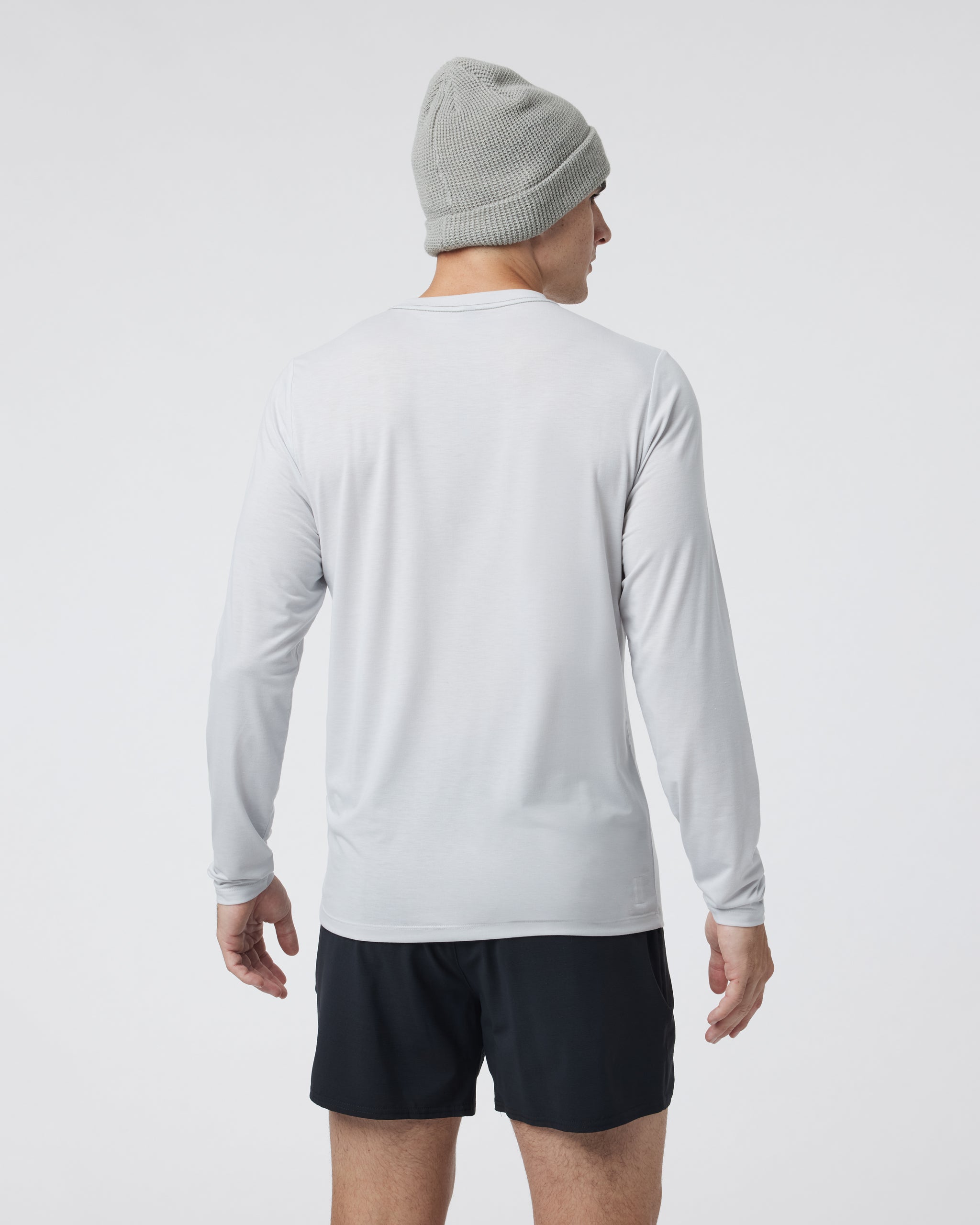 Long Sleeve Current Tech Tee | Frost Grey - Image 3