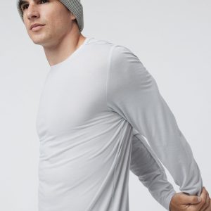 Long Sleeve Current Tech Tee | Frost Grey