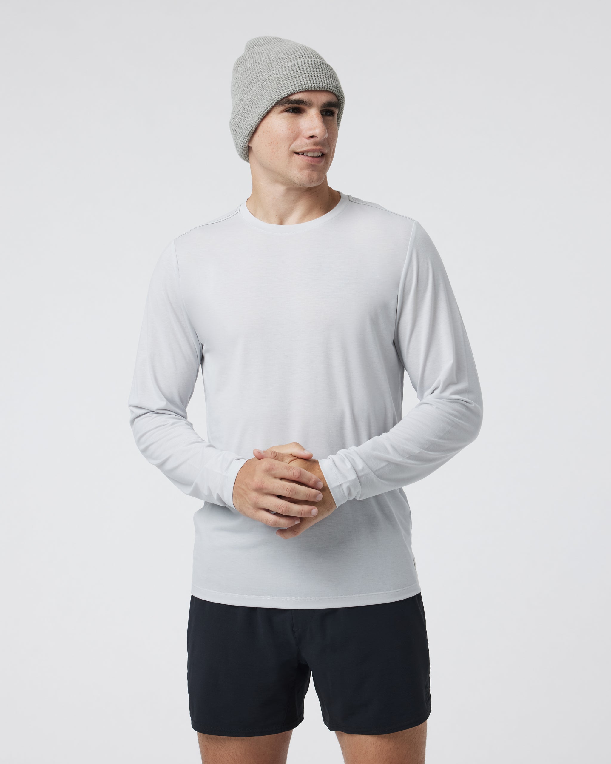 Long Sleeve Current Tech Tee | Frost Grey - Image 2