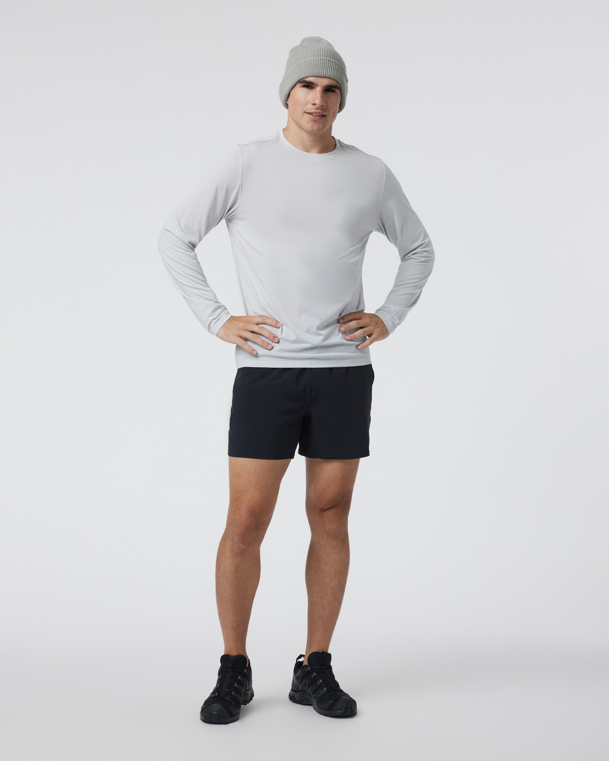 Long Sleeve Current Tech Tee | Frost Grey - Image 5