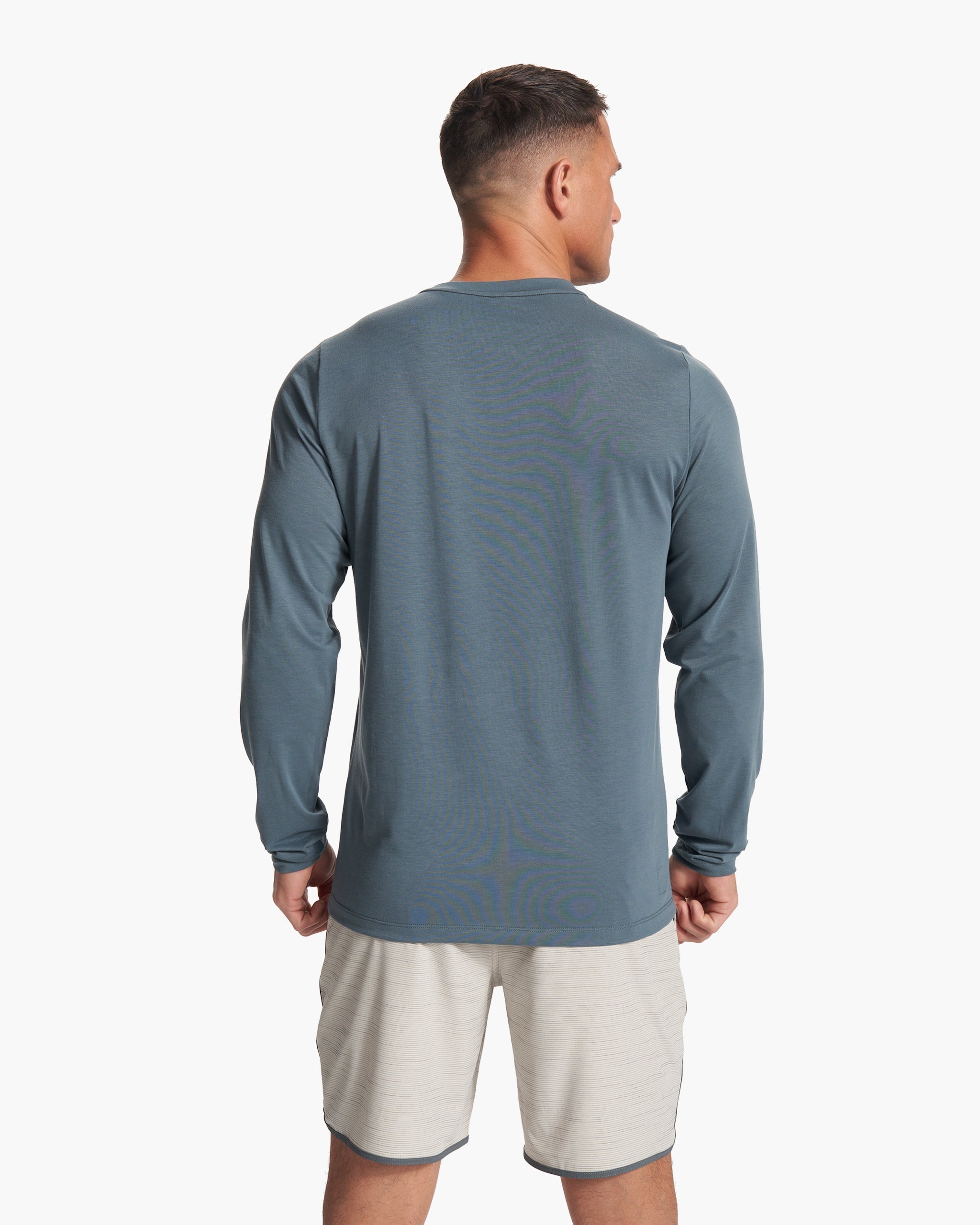 Long Sleeve Current Tech Tee | Lake - Image 3