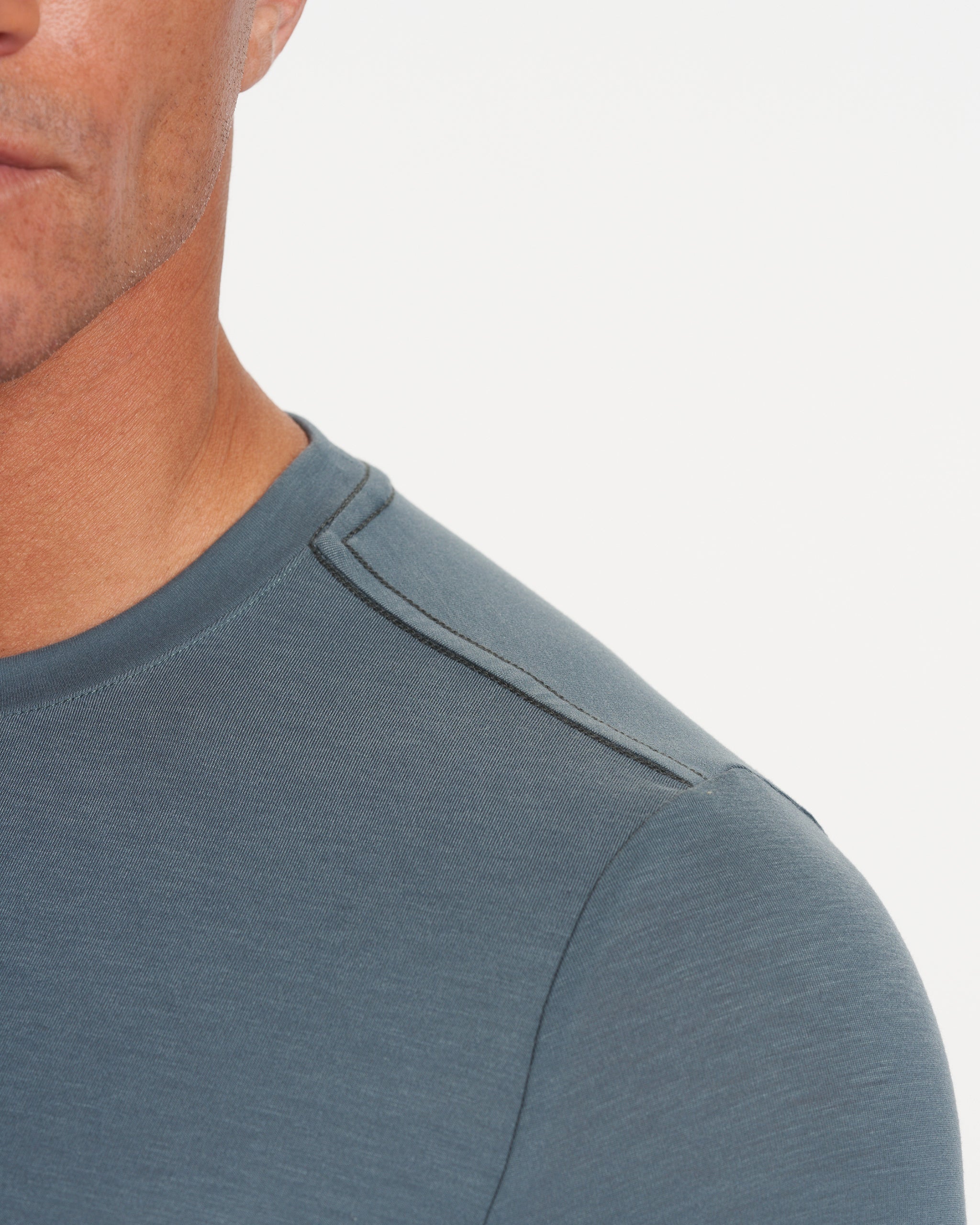 Long Sleeve Current Tech Tee | Lake - Image 5
