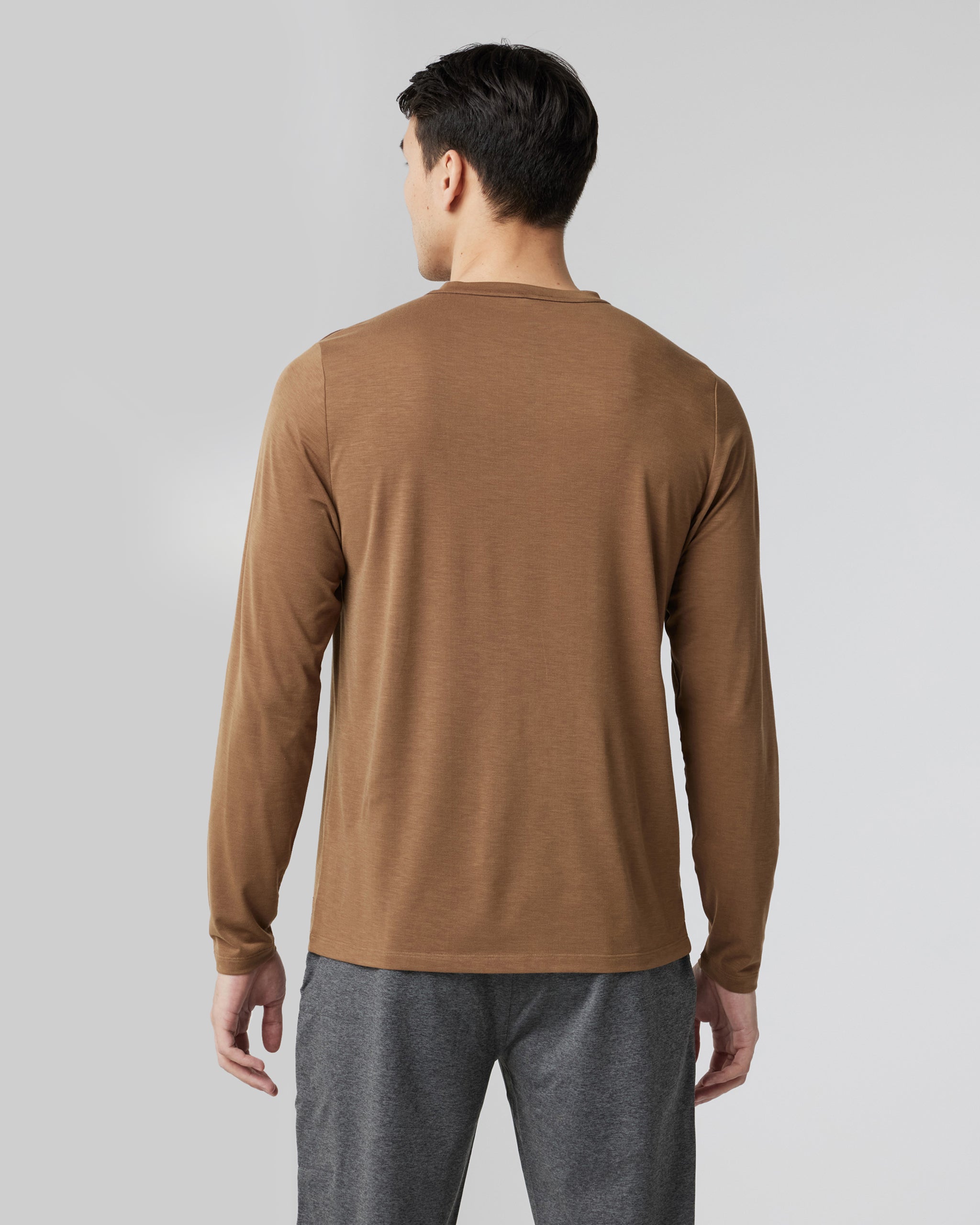 Long Sleeve Current Tech Tee | Pecan - Image 2