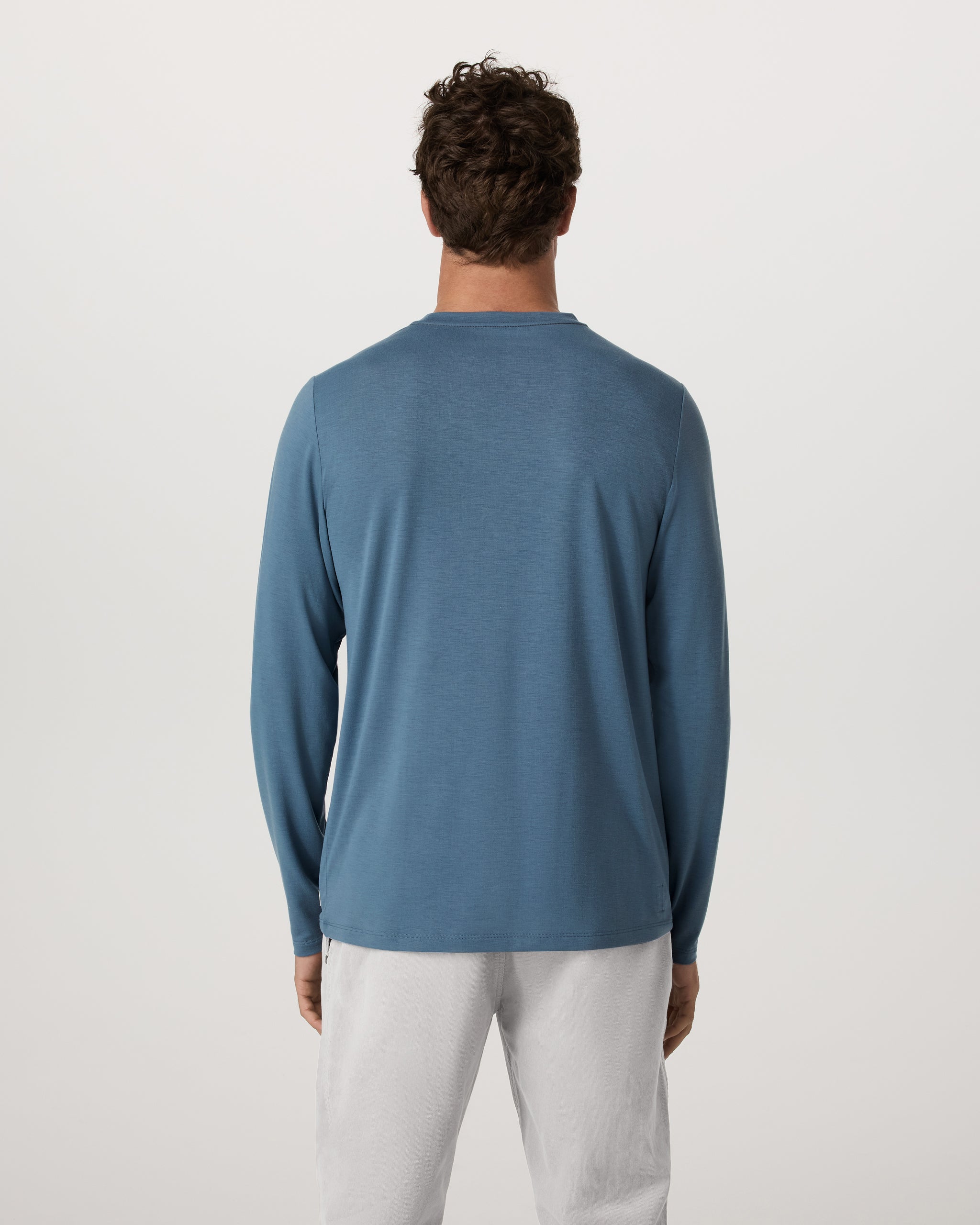 Long Sleeve Current Tech Tee | Pond - Image 4