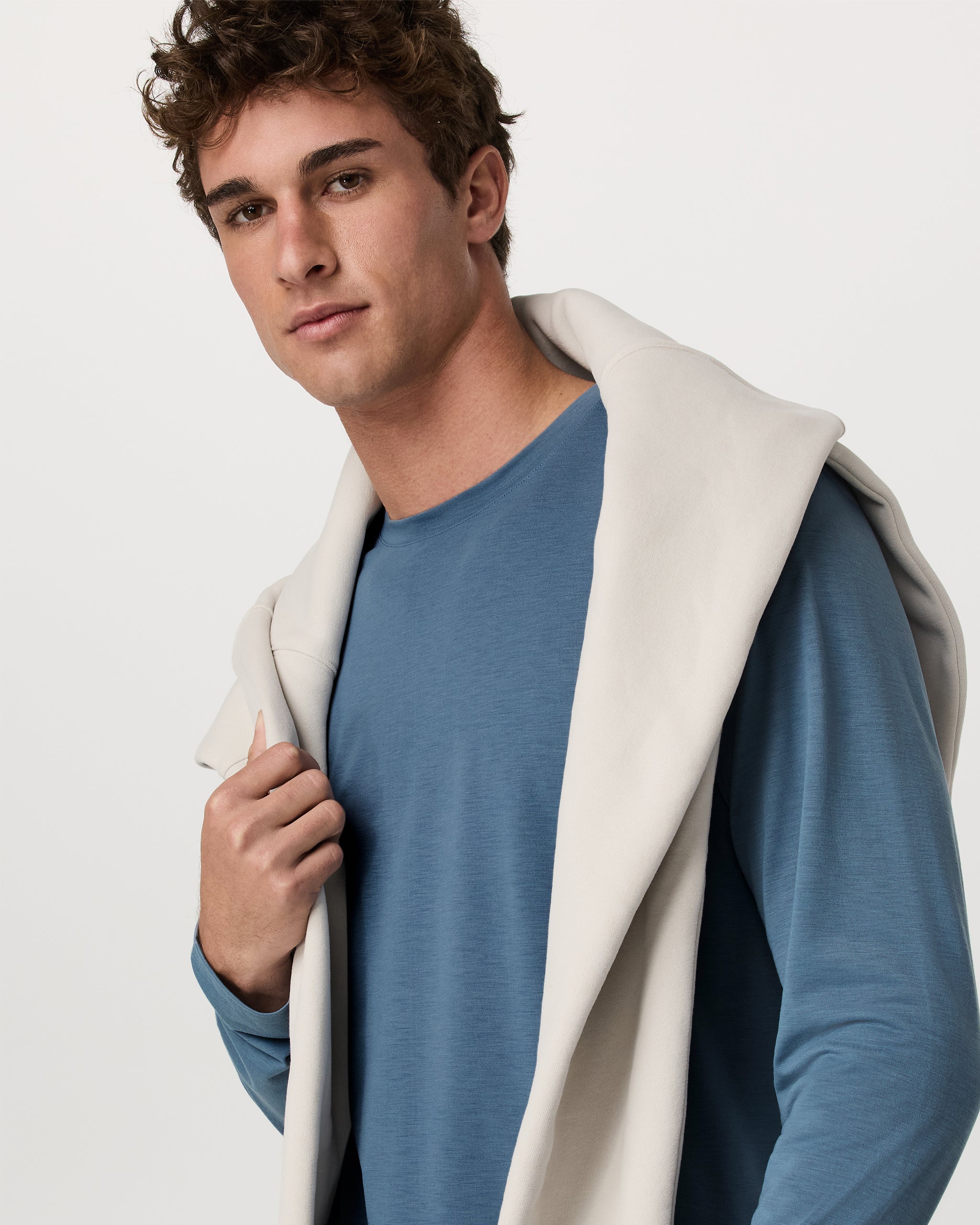 Long Sleeve Current Tech Tee | Pond - Image 2