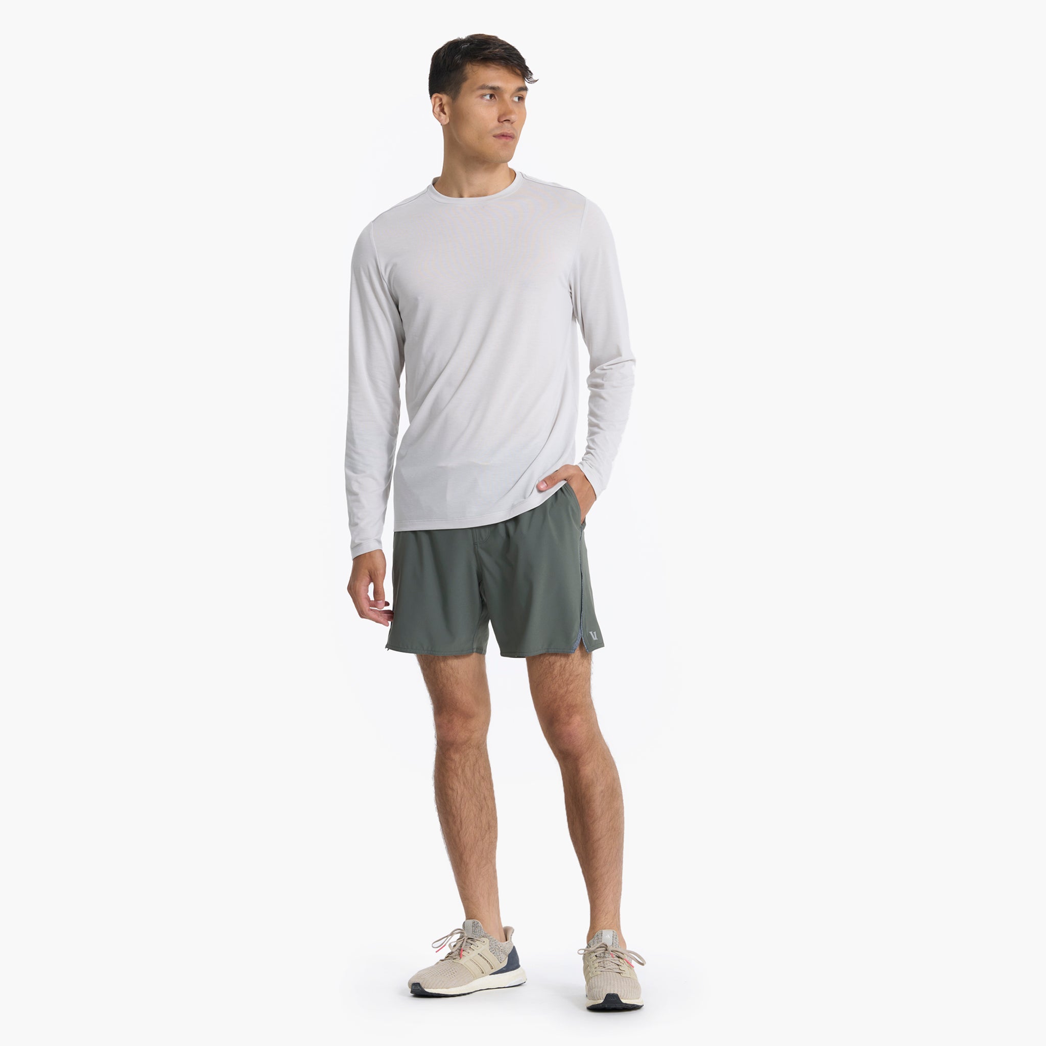 Long Sleeve Current Tech Tee | Salt - Image 4