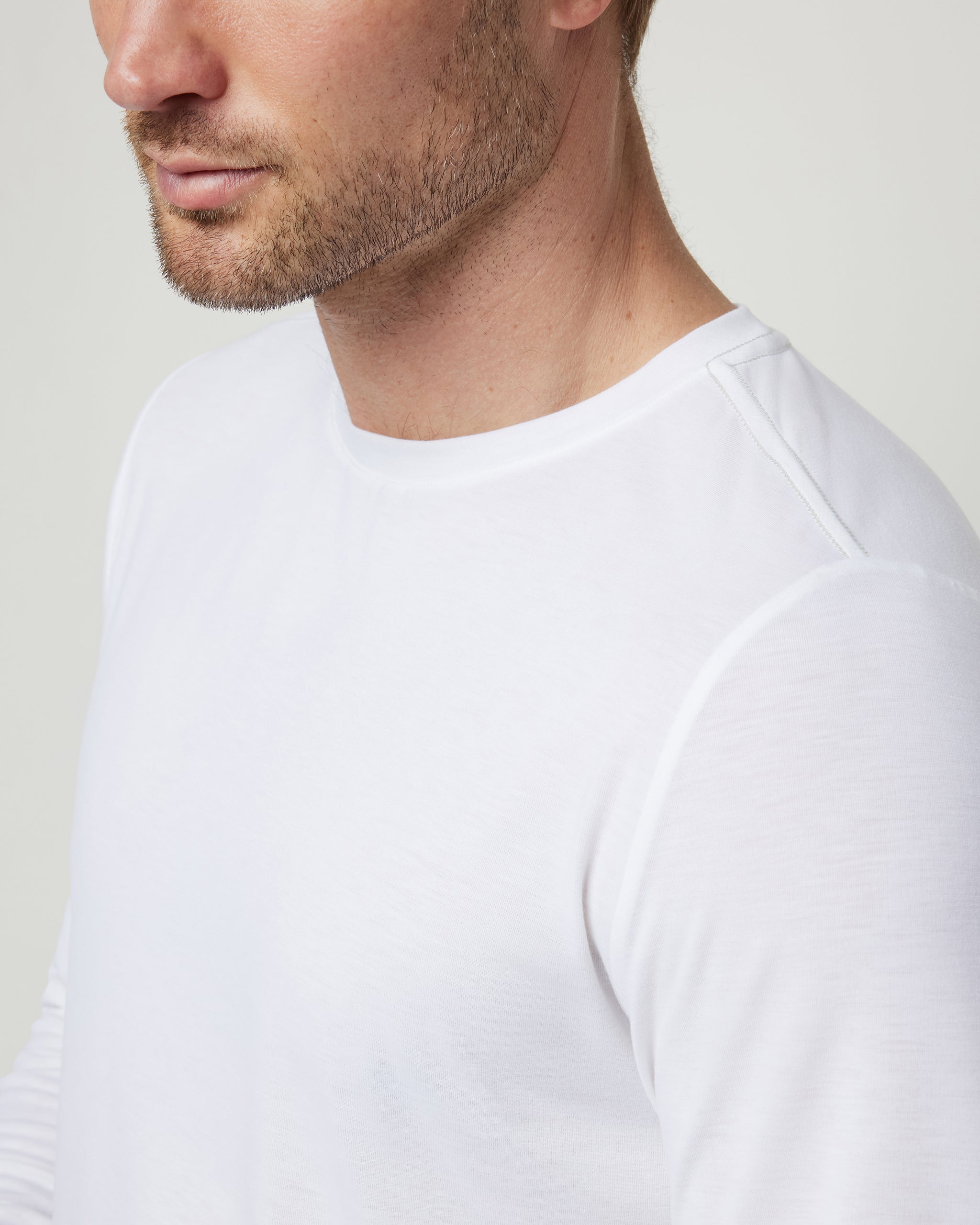 Long Sleeve Current Tech Tee | White - Image 3