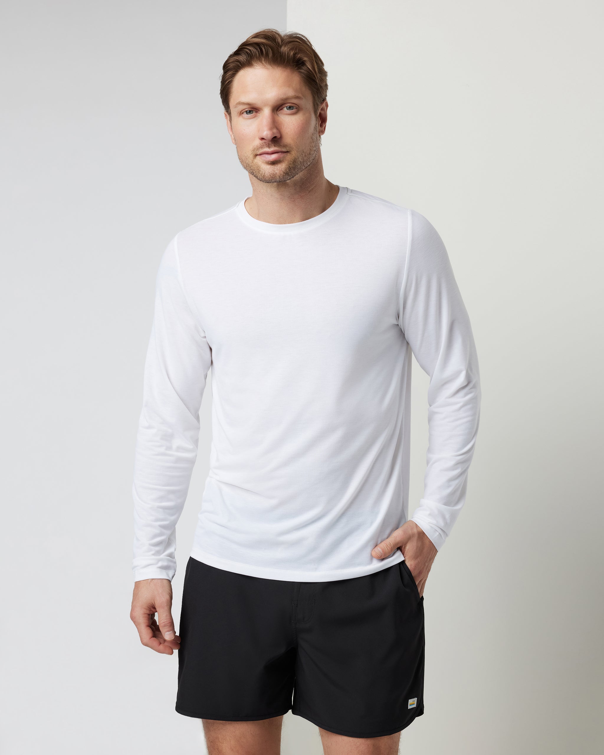Long Sleeve Current Tech Tee | White - Image 2
