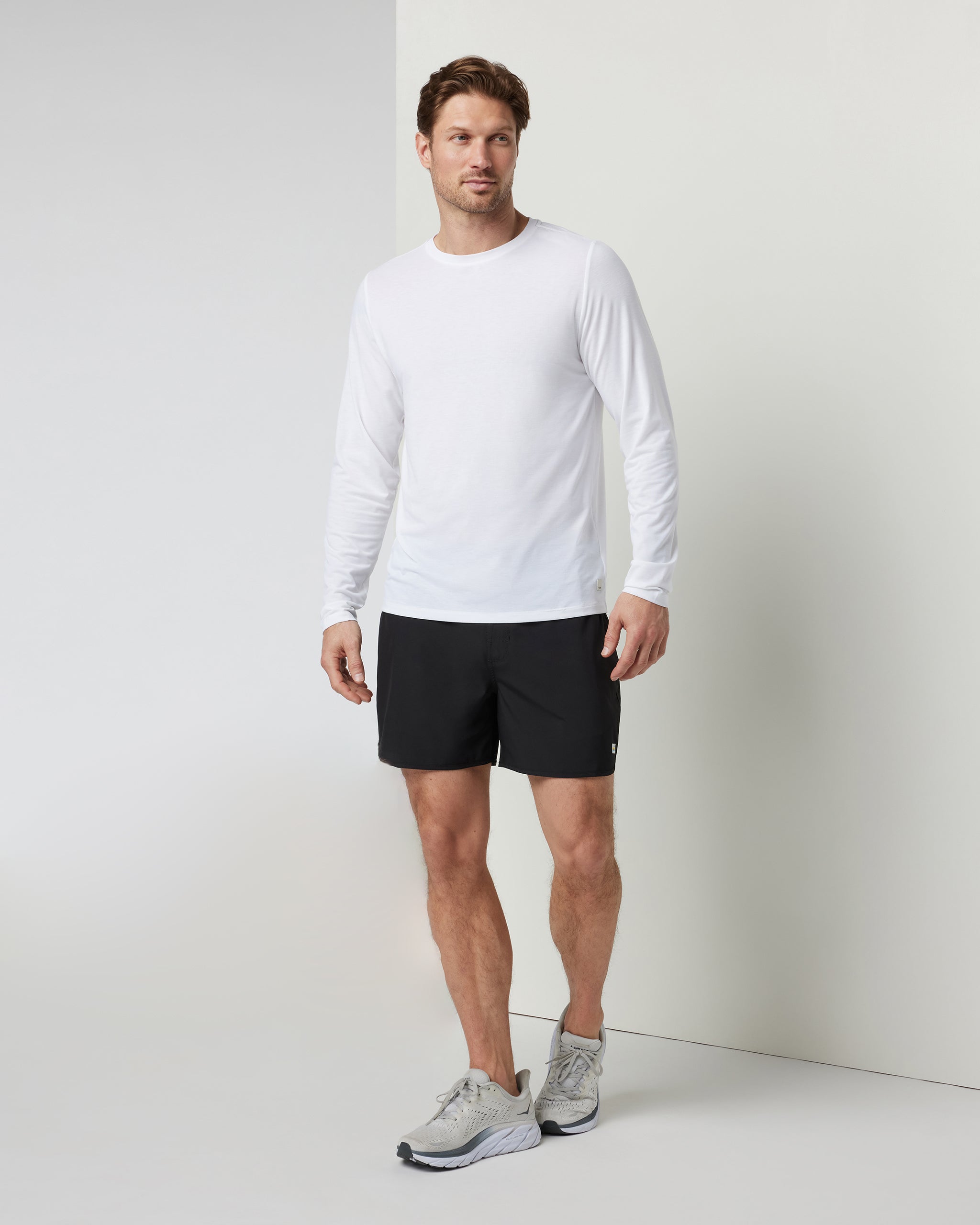 Long Sleeve Current Tech Tee | White - Image 4